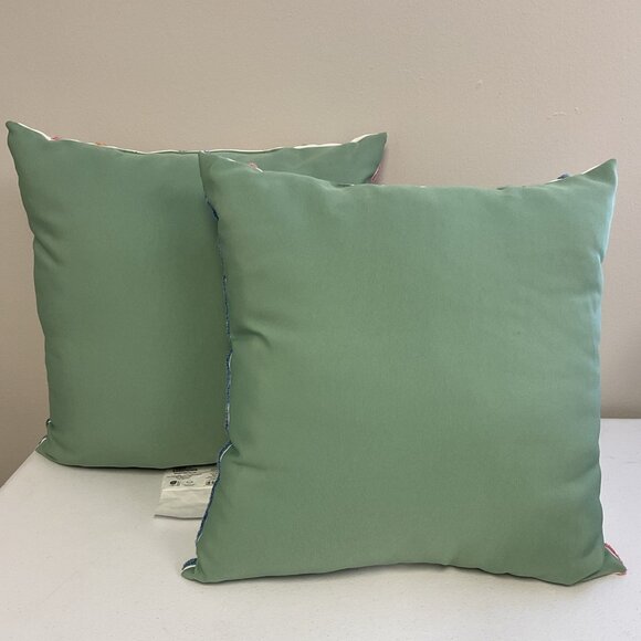 Room Essentials Decorative Pillow Multicolor Stripe 18in X 18in Set Of 2 - Picture 4 of 6